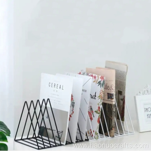 Office multilayer mesh file bookends desktop storage frame